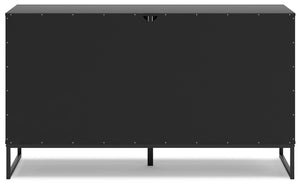 Socalle - Black - Six Drawer Dresser