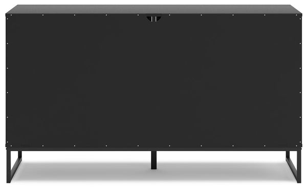 Socalle - Black - Six Drawer Dresser