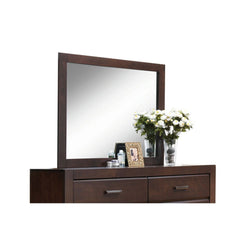 Mirror without Beveled & Support Included<br/><br/><b>Product Features</b><ul><li>Mirror without Beveled</li><li>Case: 1Pc/1Ctn</li><li>Finish: Walnut</li><li>Style: Transitional</li><li>Materials: Wood, Mirror, Composite Wood</li></ul><br/>