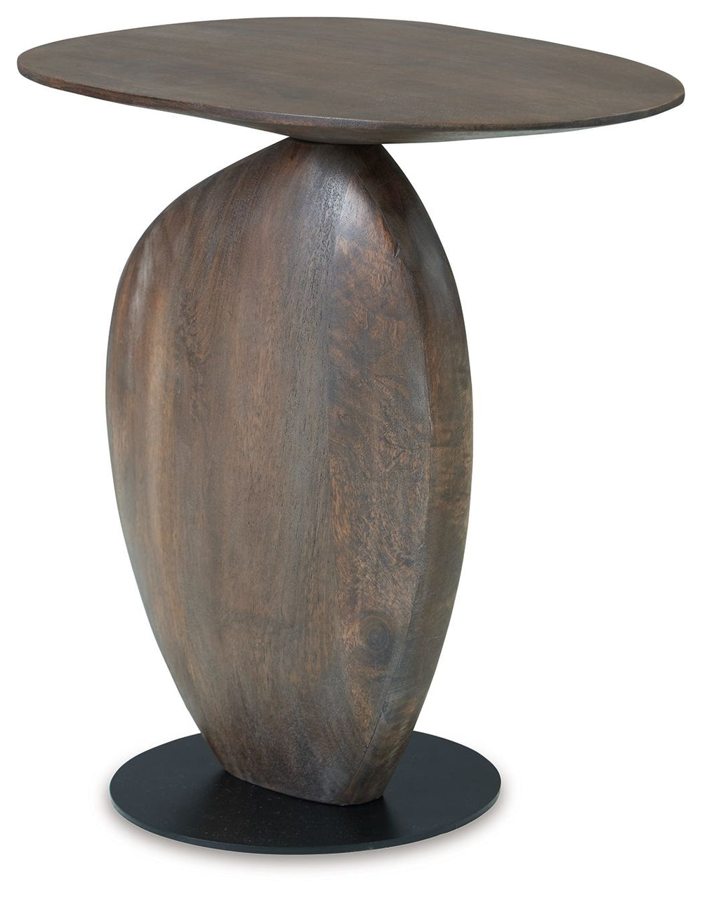 With its sculptural form, this accent table suits your living roomâ€™s elevated character. Your artistic point of view is reflected in its oblong design, with the mixed-material construction lending an almost industrial edge. Stunning as a standalone piec
