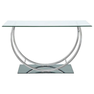  contemporary appeal. The curved frame
