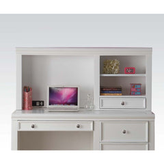 RF 1 Drw & 1 Shelf (2 Compartments) Drw) Fronts: Raised & Recessed Paneling Drawer: GLIDE Center Wood (Bottom), DT English, Knob: Metal Nickele Wooden Tapered Leg<br/><br/><b>Product Features</b><ul><li>Case: 1Pc/1Ctn</li><li>Finish: White</li><li>Style: 
