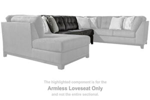 This item does not stand alone. It is compatible with other items in this series, sold separately.<br><br><b>Additional Dimensions</b><br><ul><li>Minimum width of doorway for delivery: 32-"</li><li>Leg height: 5-"</li><li>Seat width: 65-"</li><li>Seat dep