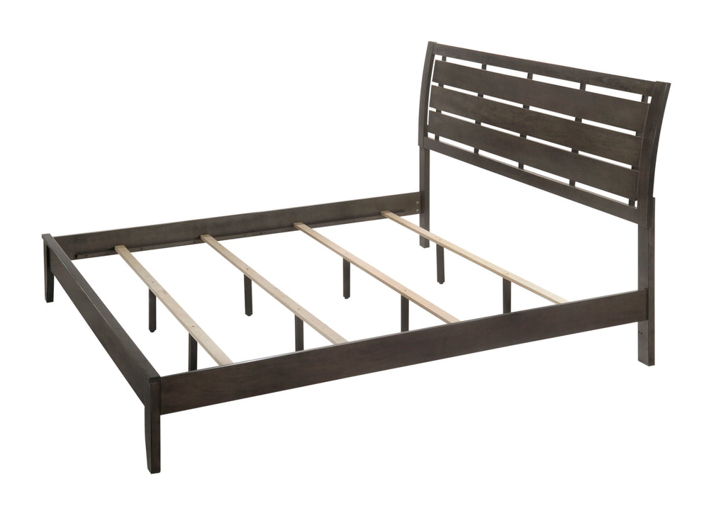 Evan-King Bed-Gray<h4><b>Evan - King Headborad, Footboard - Gray</b></h4> <table width="100%"><colgroup><col style="width: 30%"> <col style="width: 70%"> </colgroup> <tbody> <tr> <td>Dimensions</td> <td> 79.21"L x 86.38"D x 50.35"H</td> </tr> <tr> <td>Wei