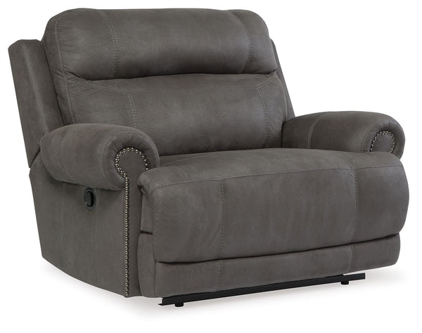 This zero wall recliner lives up to its nameâ€”if weâ€™re talking minimizing space requirements and sparing that -"puffy-" look you might expect from a recliner. When it comes to contemporary style, it doesn-'t hold back. Subtle touches such as sporty jum