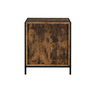 Juvanth - Nightstand - Rustic Oak & Black Finish