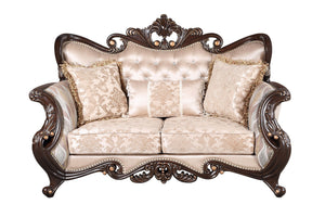  making it a stunning addition to any living space. Expertly crafted from solid pine and adorned with premium polyurethane carvings