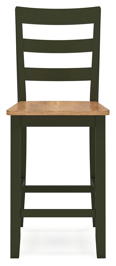 Gesthaven - Natural / Green - Barstool (Set of 2)