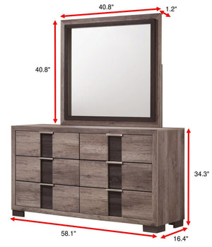 Rangley - King 4 Piece Bedroom Set - Dark Gray