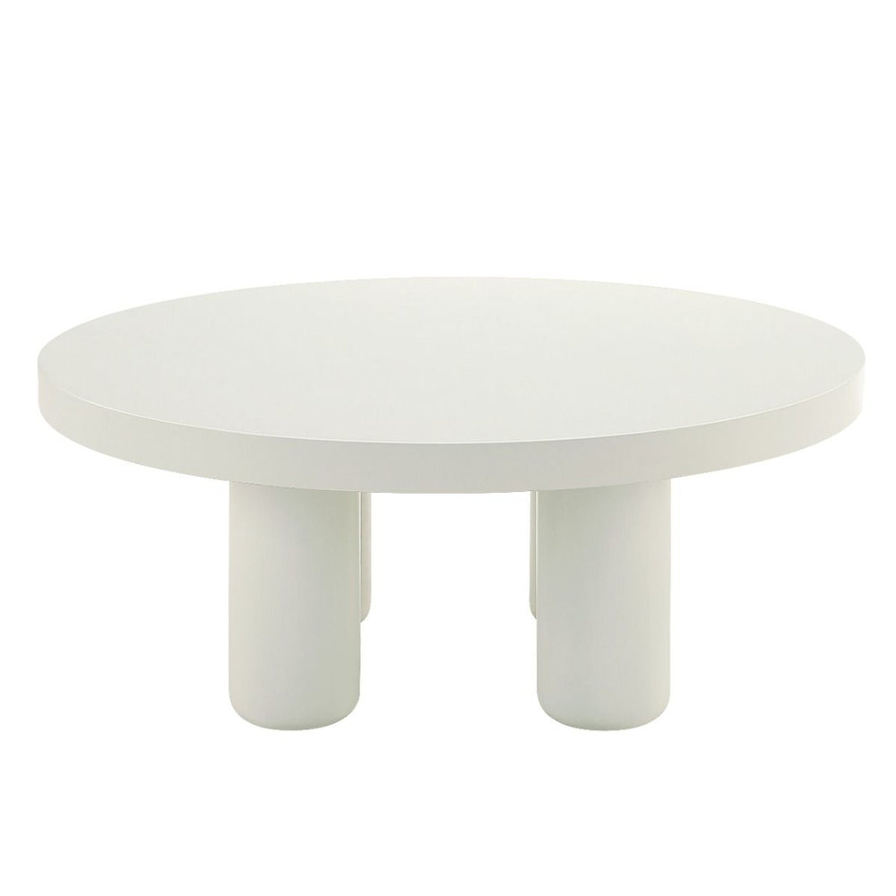 Enhance your living space with this elegant Sanat collection table set in white and brown finish. The white coffee table exudes a sleek, modern aesthetic, while the brown end table provides a cozy, natural touch. This dynamic duo offers both style and fun