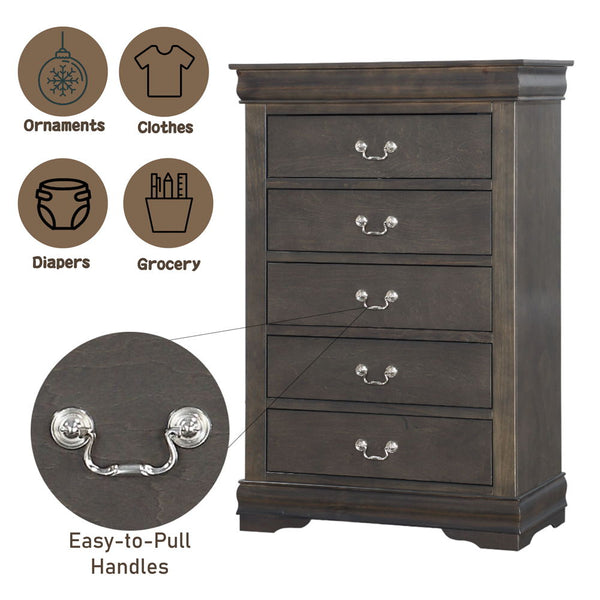 Louis Philippe - Chest - Dark Gray