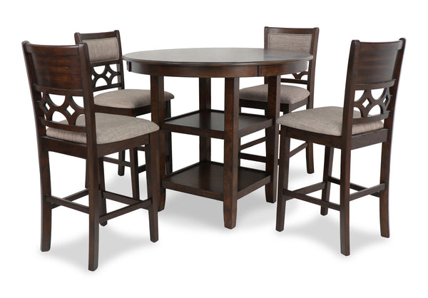 Mitchell - 5 Piece Counter Dining Set - Cherry