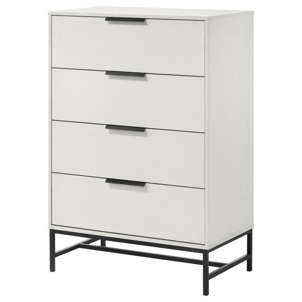  helping to keep your personal space tidy and organized. A white finish complements straight
