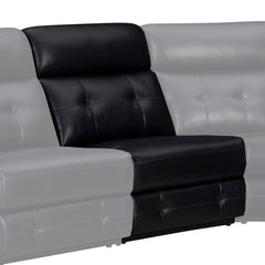 Innovative modular design ensures this sectional can be configured to complement any space<br/><br/><b>Product Features</b><ul><li>Manual recline</li><li>Inherently cleanable faux leather</li><li>Padover track arms with contrast stitching</li><li>Detail t