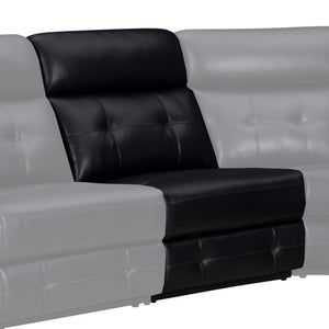 Innovative modular design ensures this sectional can be configured to complement any space<br/><br/><b>Product Features</b><ul><li>Manual recline</li><li>Inherently cleanable faux leather</li><li>Padover track arms with contrast stitching</li><li>Detail t