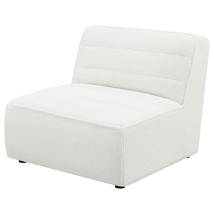 Sunny - Upholstered Armless Chair Natural - Ivory