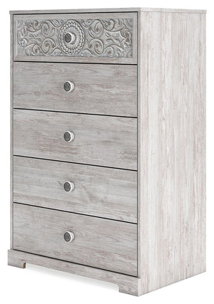 Paxberry - Whitewash - Five Drawer Chest