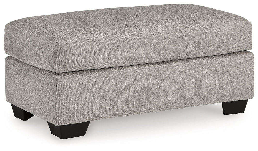 Need a simple style refresh? Liven up your space with this ottoman. Its sleek design invites you to prop up your feet on the generous cushion. Plush, textured upholstery creates a captivating look that works for aesthetics ranging from classic to contempo