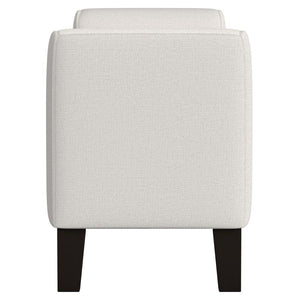 Rex - Fabric Upholstered Accent Bench With Armrests - Vanilla
