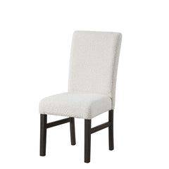 The High Line Upholstered Dining Chairs in White combine durability, comfort, and style to enhance any living space. Each set includes two dining chairs, expertly crafted from solid Acacia and Rubberwood, along with high-quality manufactured woods and Bir