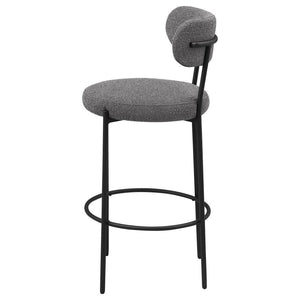 Viola - Boucle Upholstered Bar Chair (Set of 2) - Gray