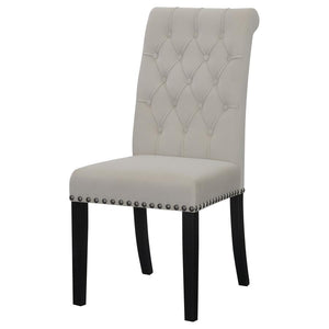 Alana - Velvet Upholstered Dining Side Chair (Set of 2) - Sand