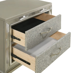Radiance - Nightstand - Silver