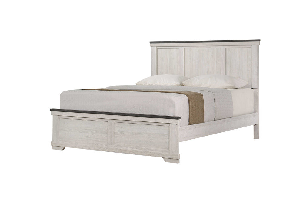 Leighton-Queen Bed-White<h4><b>Leighton - Queen Headboard, Footboard - White</b></h4> <table width="100%"><colgroup><col style="width: 30%"> <col style="width: 70%"> </colgroup> <tbody> <tr> <td>Dimensions</td> <td> 64.80"L x 85.10"D x 51.97"H</td> </tr> 