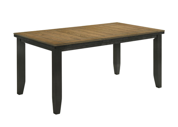  warm woodgrain tabletop that contrasts elegantly with the bold