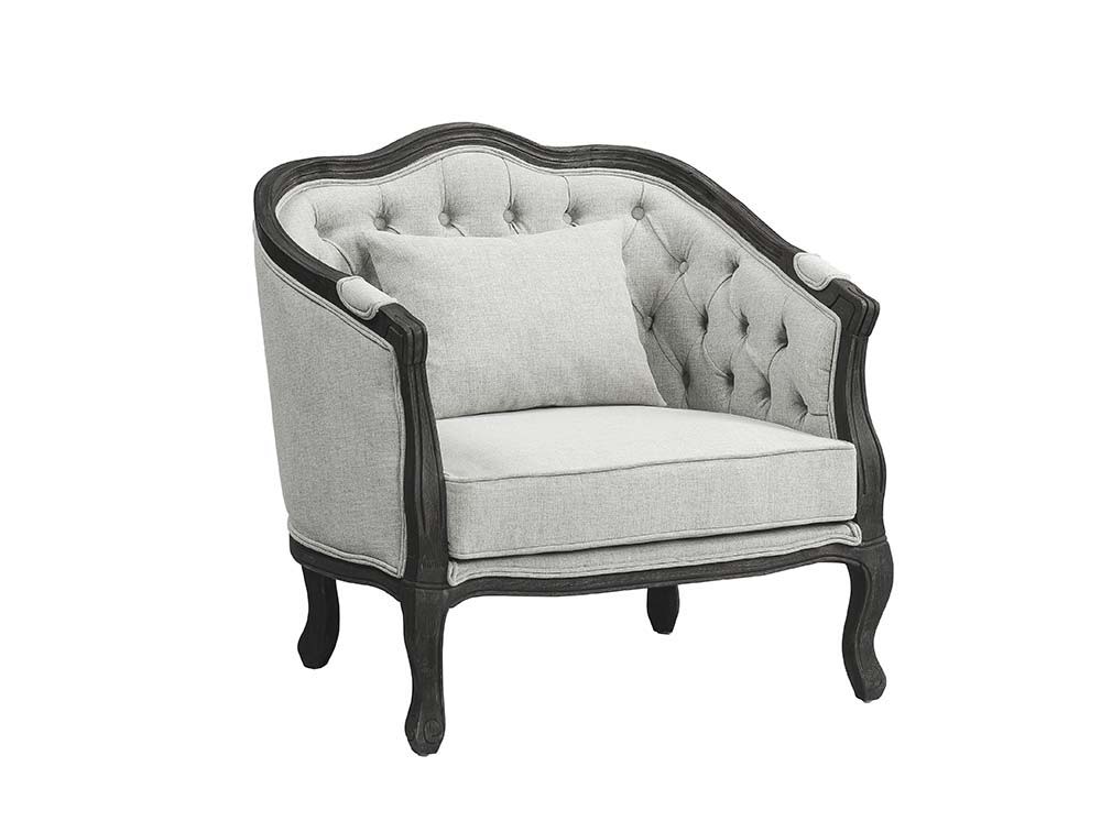 With a nod to vintage French design, the Samael is a modern interpretation of a camel-back sofa is distinguished by its exposed, and beautifully carved, wooden frame that wraps you in comfort. Its curved frame with a winding front rail sits off the floor 