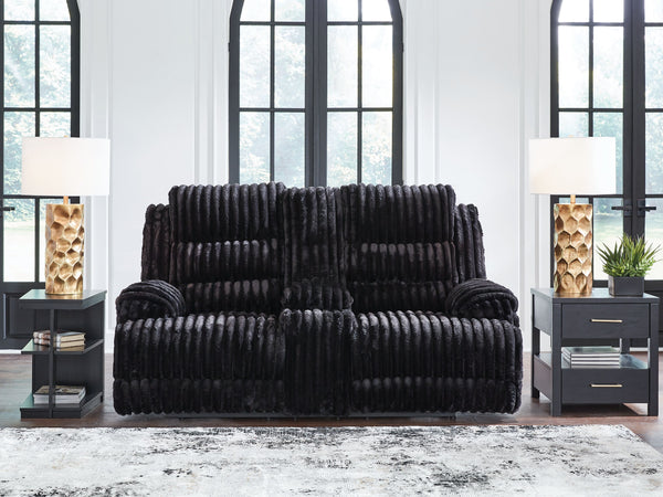  but one look at this power reclining loveseat makes us want to settle in and never leave. Thereâ€™s so much to loveâ€”we-'ll start with its cozy corduroy and stylish contemporary design. Did we mention the generous seat and tall