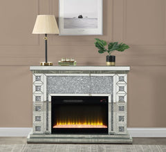 Noralie - Fireplace - Pearl Silver - 47-'-'L x 12-'-'W x 35-'-'H