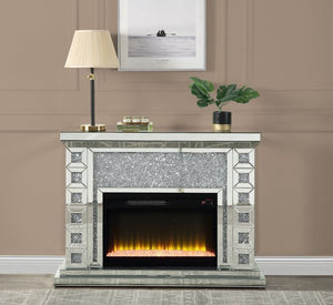 Noralie - Fireplace - Pearl Silver - 47-'-'L x 12-'-'W x 35-'-'H