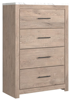 Senniberg - Light Brown / White - 5 Pc. - Dresser