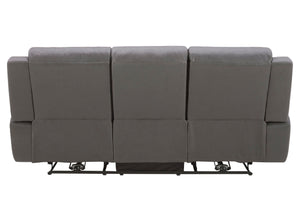 Caldwell - Power Reclining Sofa And Recliner - Tahoe Charcoal