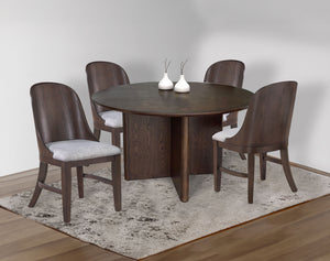  it creates a warm and inviting atmosphere for meals and gatherings. The bold pedes
