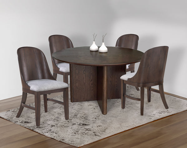  it creates a warm and inviting atmosphere for meals and gatherings. The bold pedes