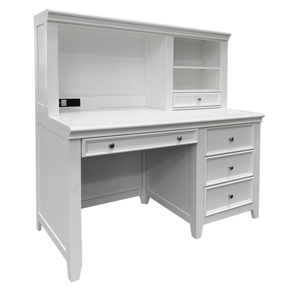 Lacey - Computer Hutch - White
