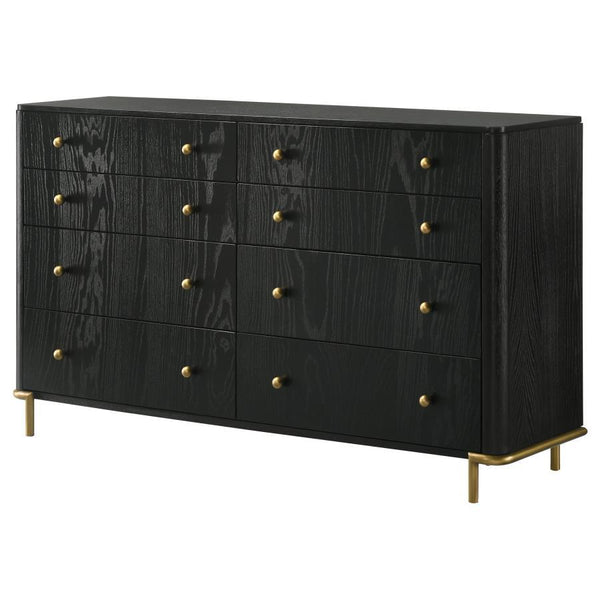 Arini - 8-Drawer Dresser - Black