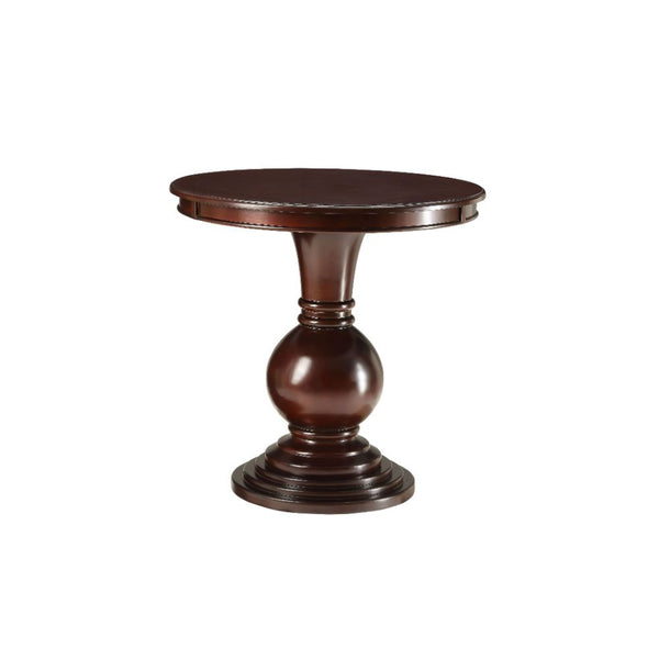 With a shapely robust turned base and traditional round top, the Alyx side table will -"wow-" your company. This table will cast an elegant feel and mix with almost any style. It is offered in white for the shabby chic enthusiast and espresso for traditio