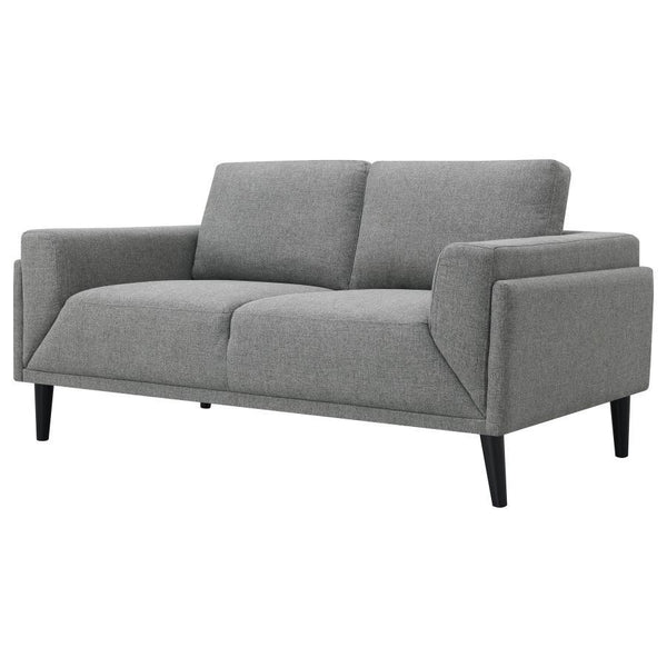 Rilynn - Upholstered Track Arm Loveseat - Gray