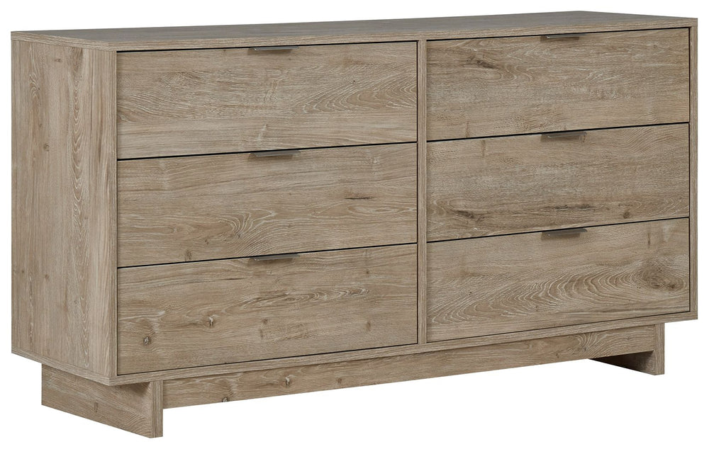 Bringing big style to your living space, this dresser is a smart choice for those with an eye for contemporary design. Its clean-lined profile and understated refinements create a simple silhouette that works in so many settings. Flush-mount drawers with 