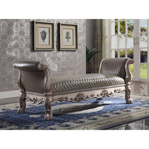 Dresden - Bench - Vintage Bone White & PU