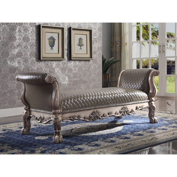 Dresden - Bench - Vintage Bone White & PU