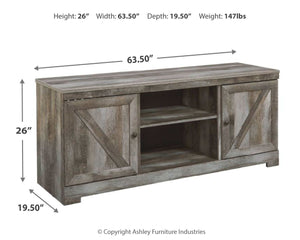 Wynnlow - Gray - 63" TV Stand W/Fireplace Option
