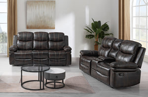  featuring a dual reclining sofa and console loveseat
