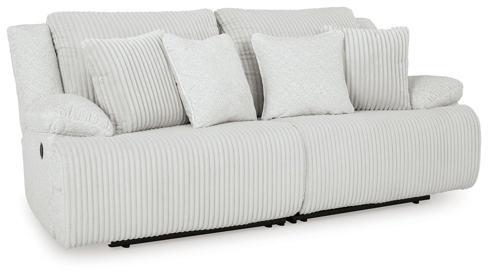 Experience unparalleled comfort with this reclining sectional loveseat. Itâ€™s a stylish and invitingly soft lookâ€”made all the more appealing by cozy corduroy cushions that feel great and add a touch of texture. The neutral hue effortlessly blends into 
