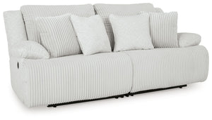 Experience unparalleled comfort with this reclining sectional loveseat. Itâ€™s a stylish and invitingly soft lookâ€”made all the more appealing by cozy corduroy cushions that feel great and add a touch of texture. The neutral hue effortlessly blends into 