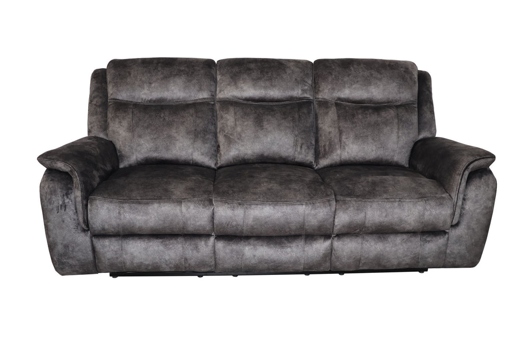 The Park City Dual Recliner Sofa in Gray offers the perfect combination of durability, comfort, and style for your living space. Constructed with a premium hardwood and plywood frame, this sofa is built to provide long-lasting stability and comfort. The p