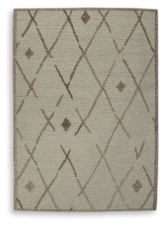 This elegant, understated area rug masterfully combines design and durability. Hand-tufted for superior quality, its geometric pattern and neutral palette pair seamlessly with rustic and contemporary decorative schemes. With a soft and cozy texture, this 